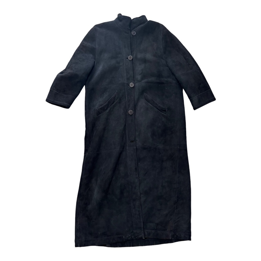 Yves Saint Laurent Black Sheepskin Long Coat